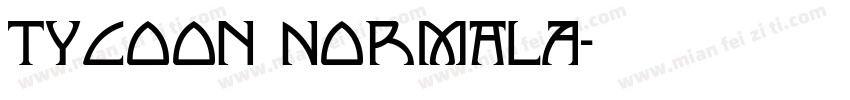 Tycoon NormalA字体转换
